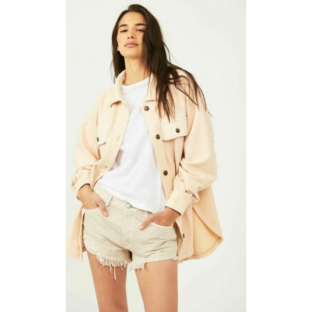 NWT Free People Ruby Button Front Flannel Shacket… - image 3